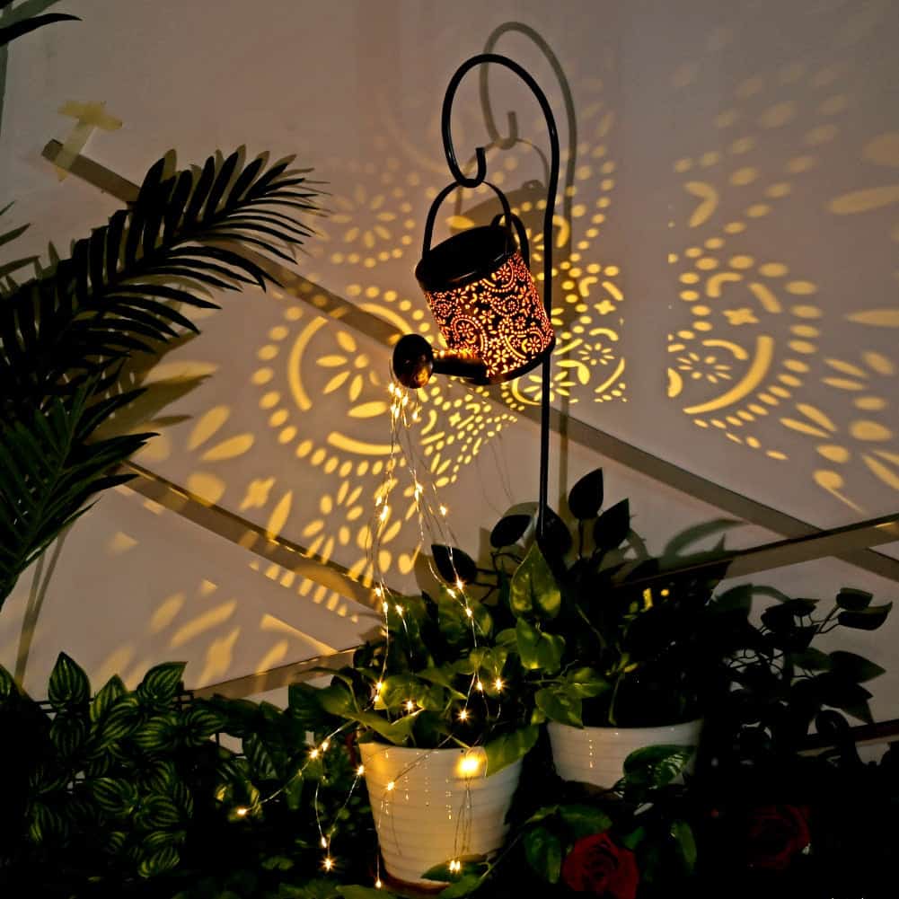 Regadera Luz Solar Motivo Otoñal Jardín