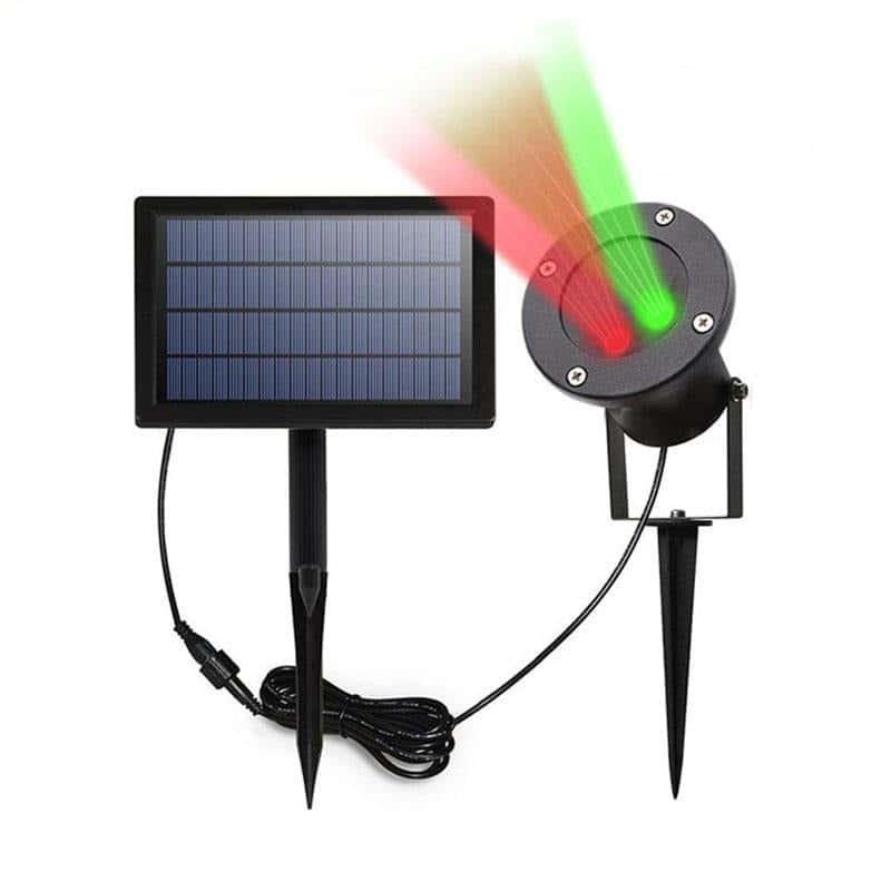 Proyector Laser Solar Estrella Parpadeante (Rojo/Verde)
