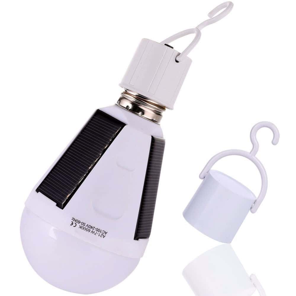 Bombilla Solar Colgante "Panel Triple"