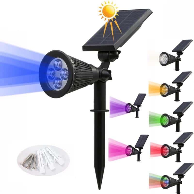 Estaca Solar Jardín "Foco Luminoso Multicolor"