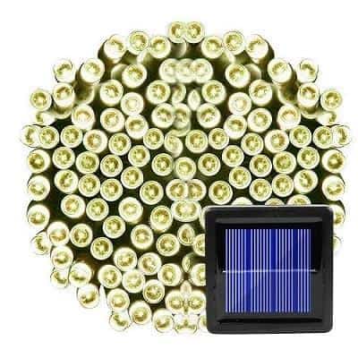 Guirnalda Solar Luz De Hada Blanco Cálido